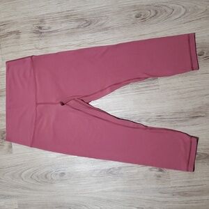 Lululemon Align Crop *21" Misty Merlot Size 8